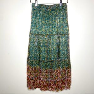 ba&sh metallic midi skirt